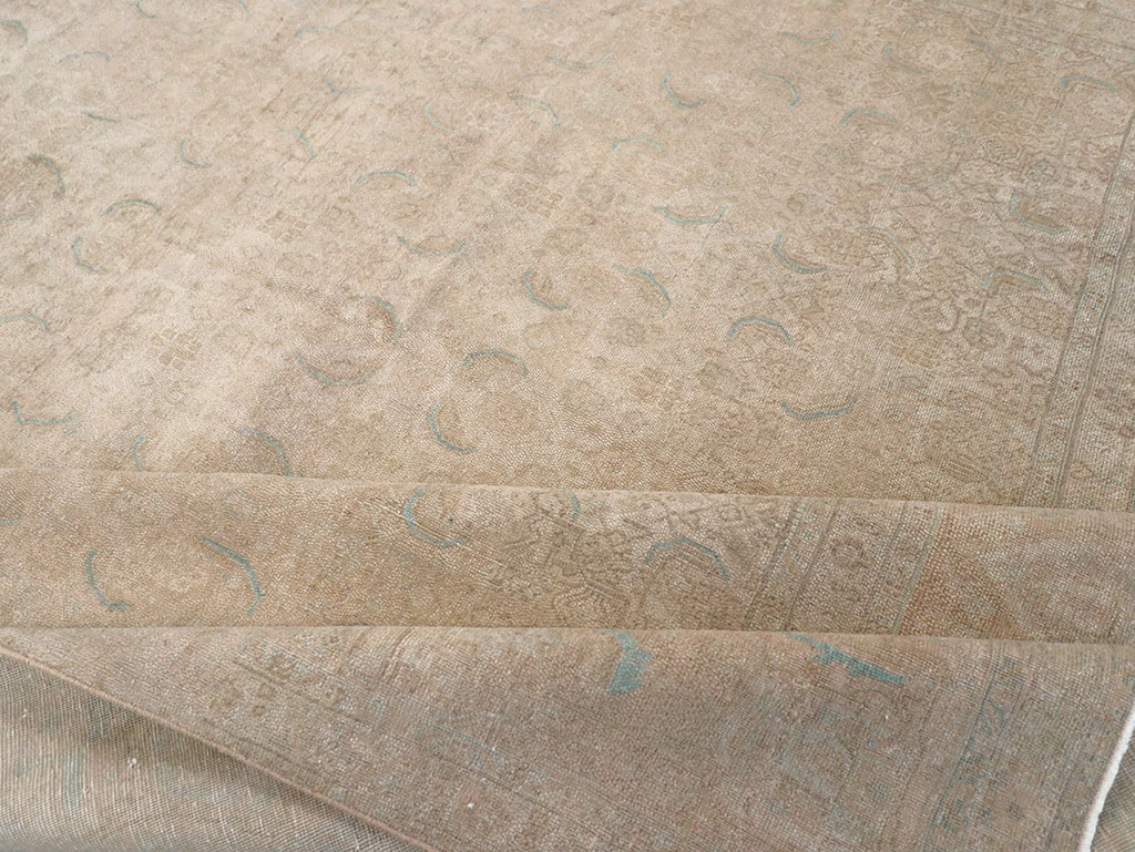 Vintage Persian Mahal Room Size Carpet, No.29794 - Galerie Shabab