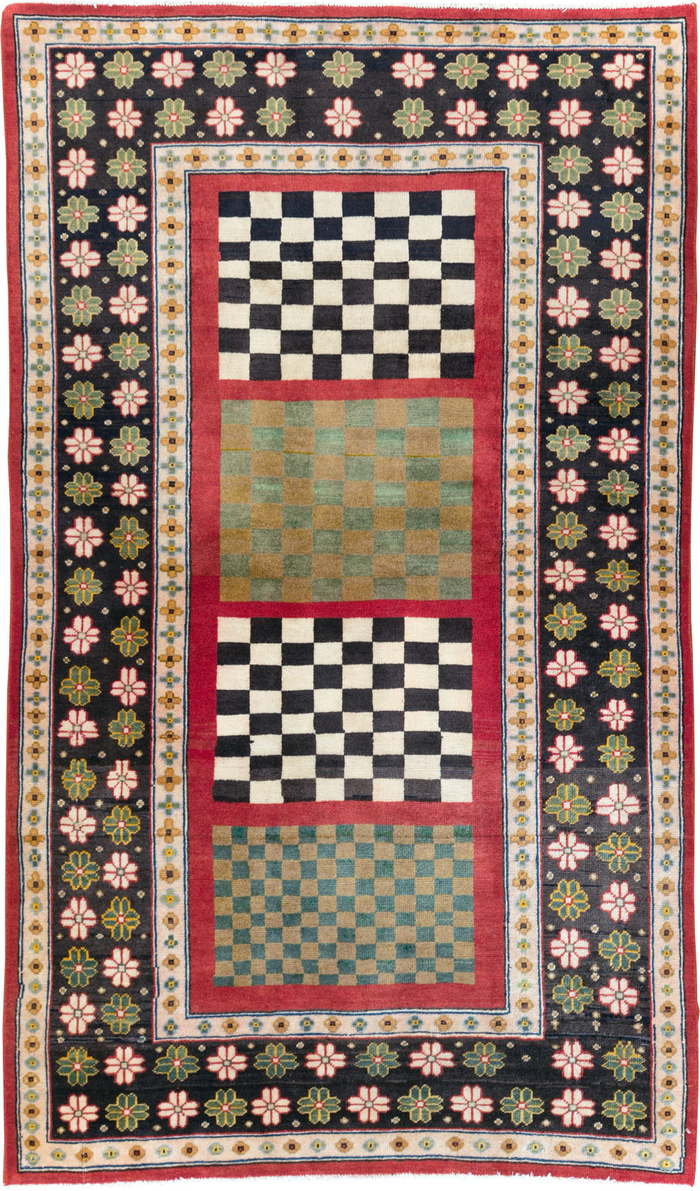 Vintage Persian Mahal Rug, No.29796 - Galerie Shabab
