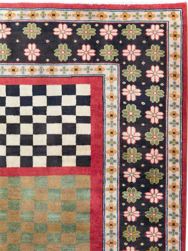 Vintage Persian Mahal Rug, No.29796 - Galerie Shabab