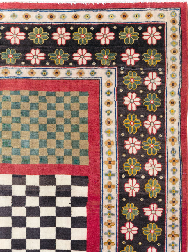 Vintage Persian Mahal Rug, No.29796 - Galerie Shabab