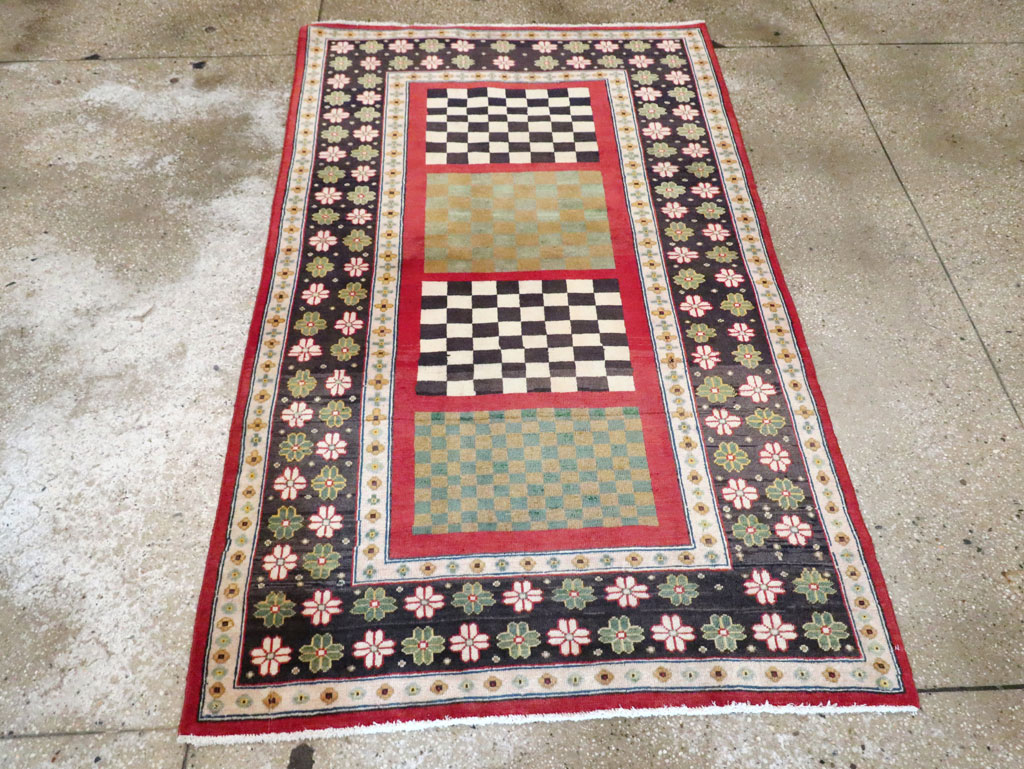 Vintage Persian Mahal Rug, No.29796 - Galerie Shabab