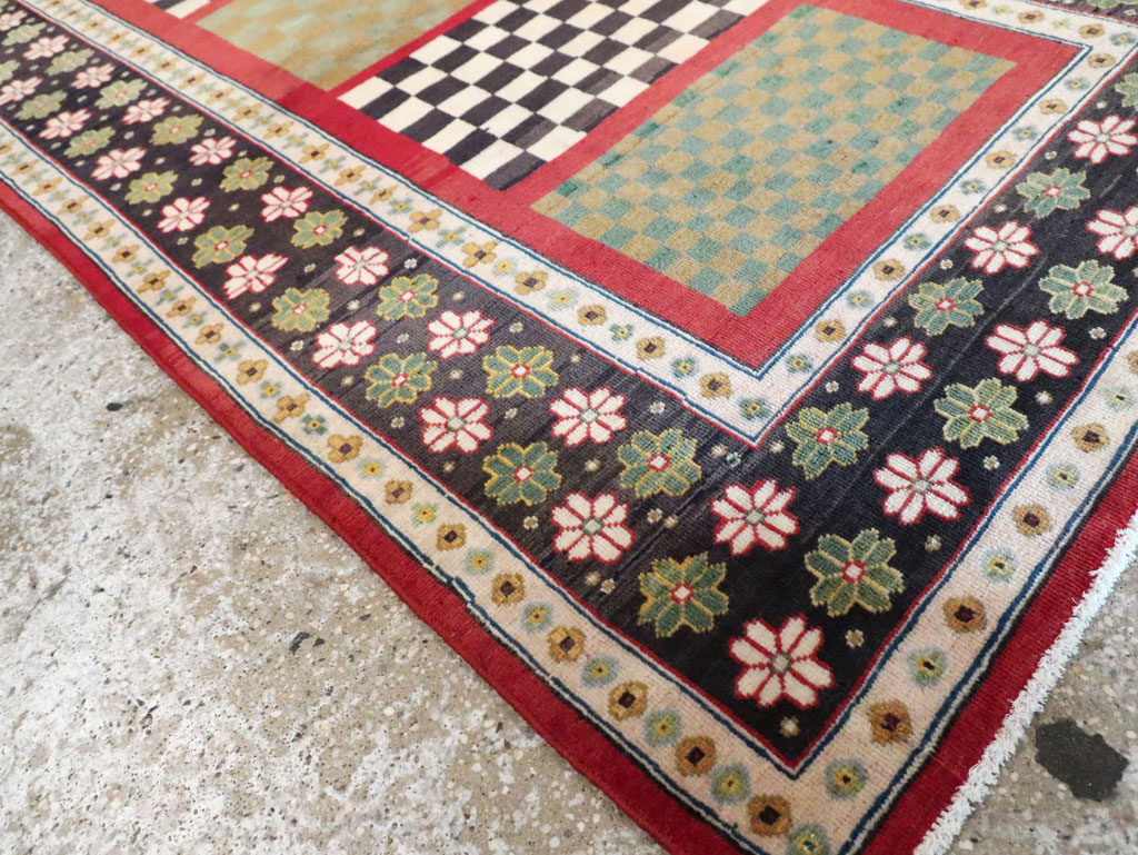 Vintage Persian Mahal Rug, No.29796 - Galerie Shabab