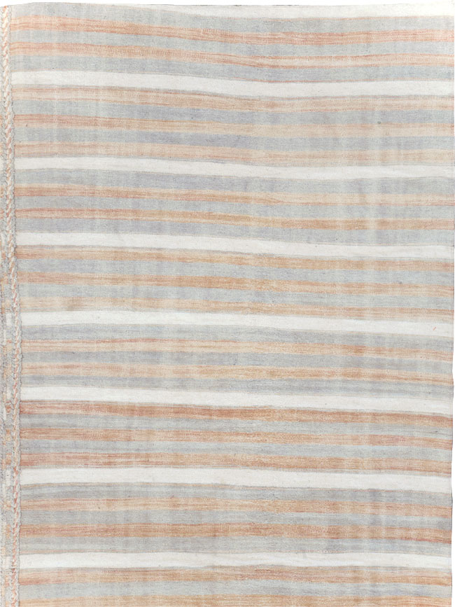 Vintage Persian Flatweave Kilim Room Size Carpet, No.29800 - Galerie Shabab