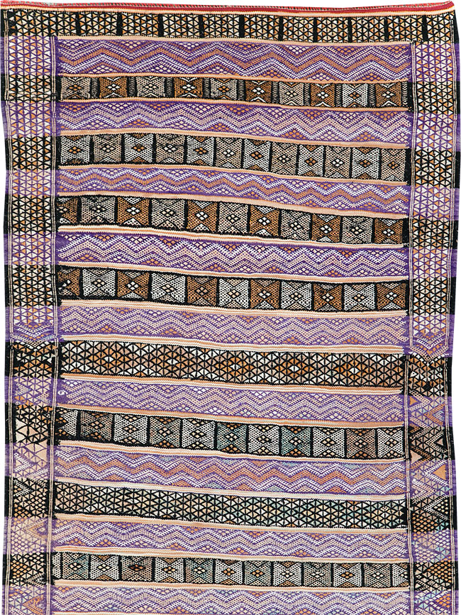 Vintage Moroccan Flatweave, No.29805 - Galerie Shabab