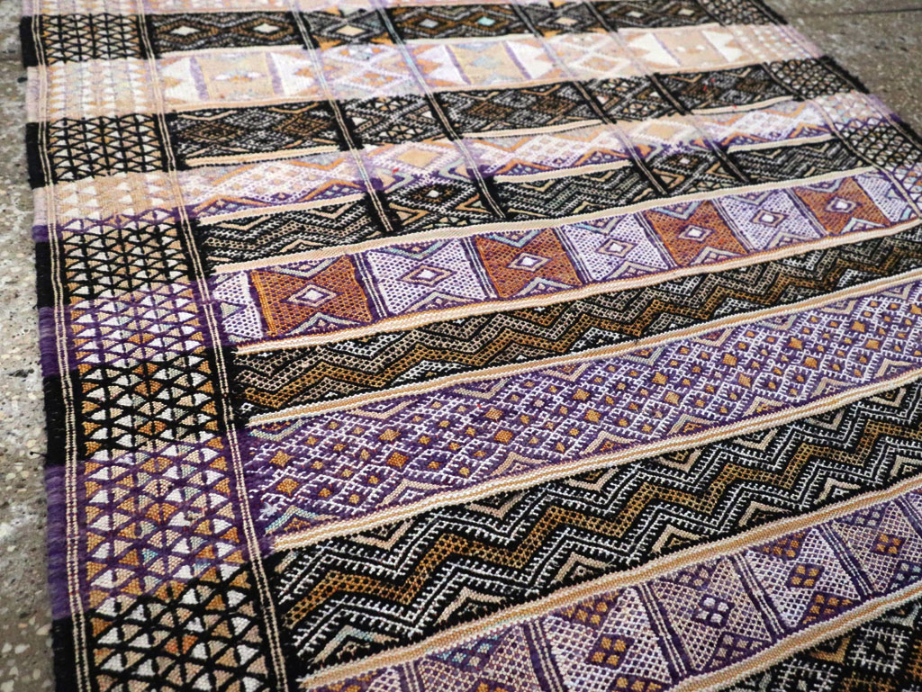 Vintage Moroccan Flatweave, No.29805 - Galerie Shabab