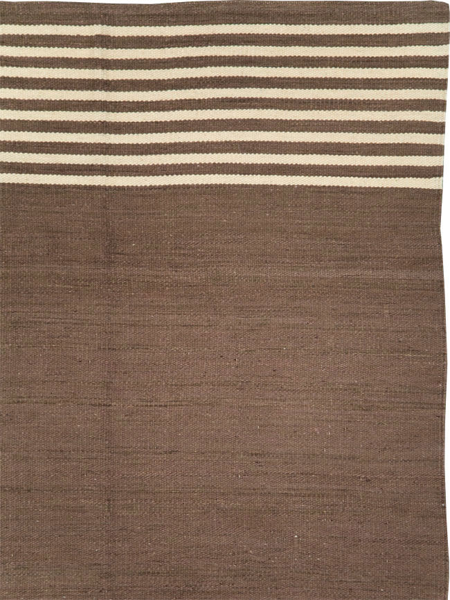 Contemporary Turkish Flatweave Kilim Room Size Carpet, No.29811 - Galerie Shabab