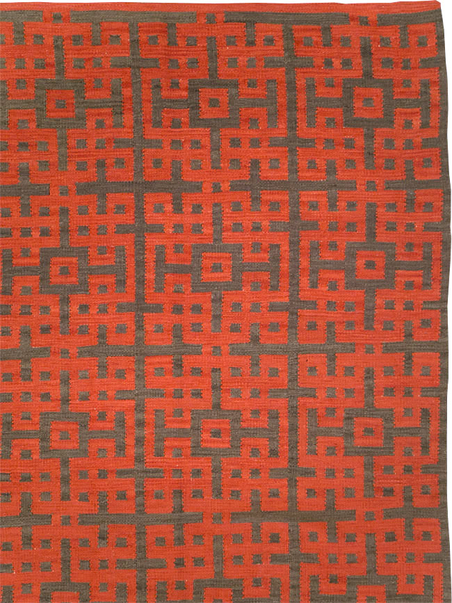 Contemporary Room Size Turkish Flatweave Kilim, No.29814 - Galerie Shabab