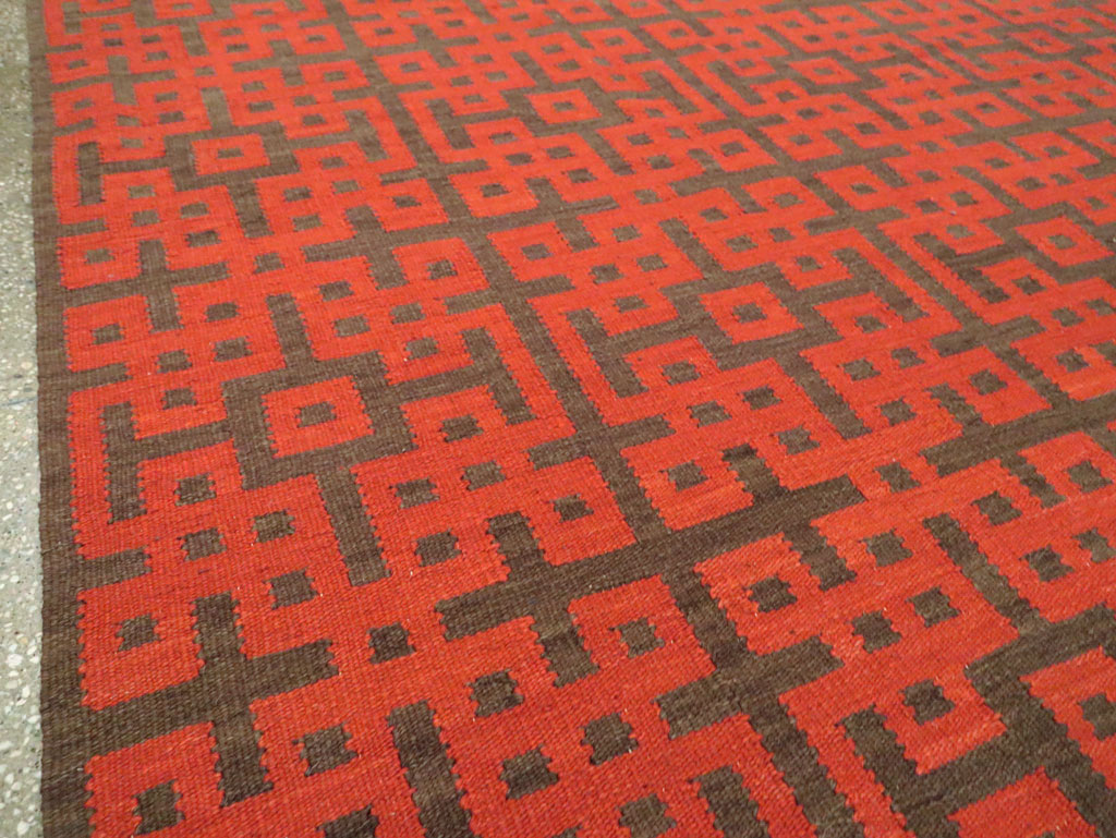 Contemporary Room Size Turkish Flatweave Kilim, No.29814 - Galerie Shabab