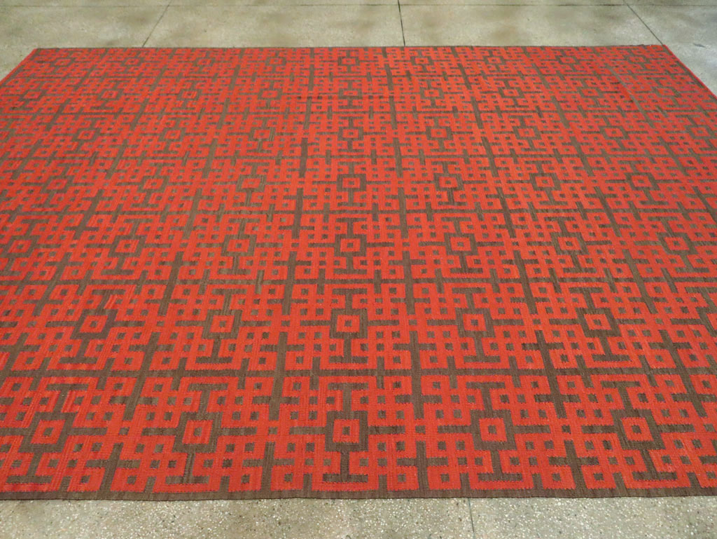 Contemporary Room Size Turkish Flatweave Kilim, No.29814 - Galerie Shabab