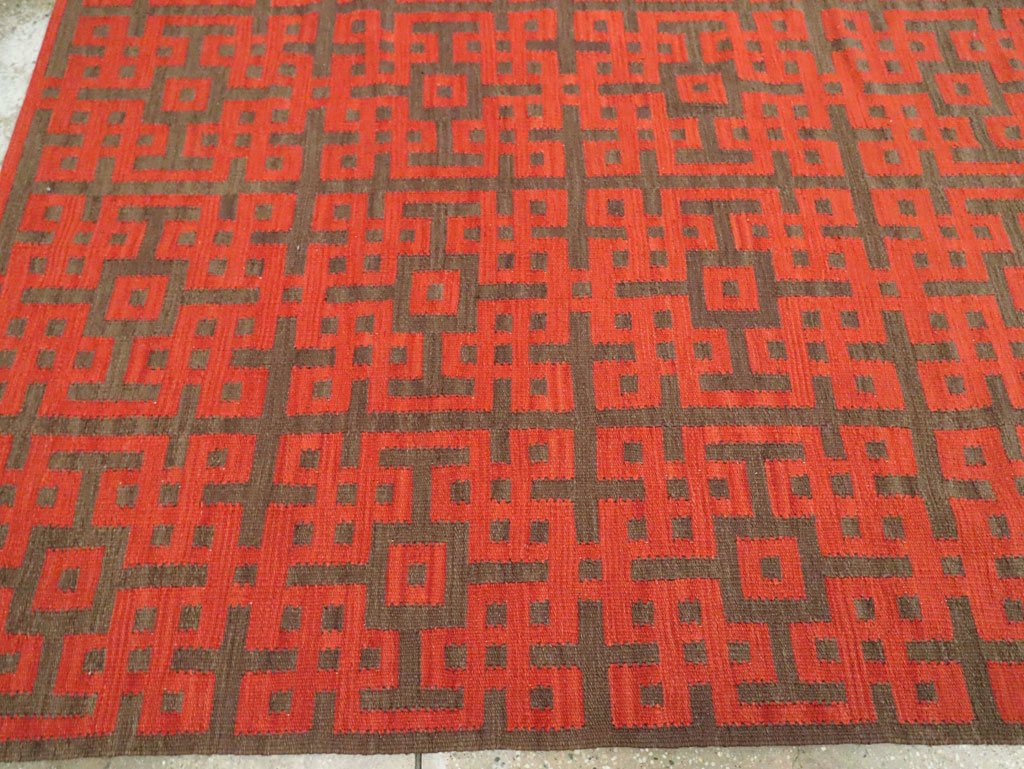Contemporary Room Size Turkish Flatweave Kilim, No.29814 - Galerie Shabab