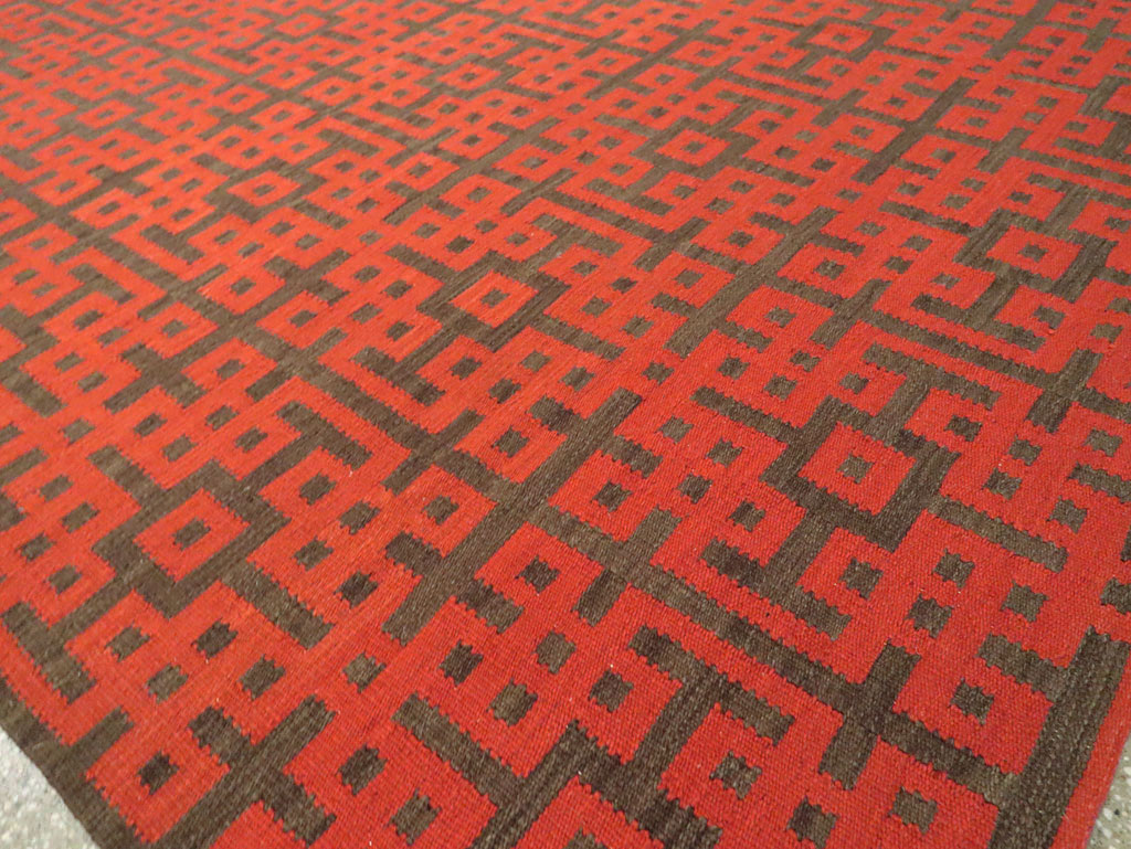 Contemporary Room Size Turkish Flatweave Kilim, No.29814 - Galerie Shabab