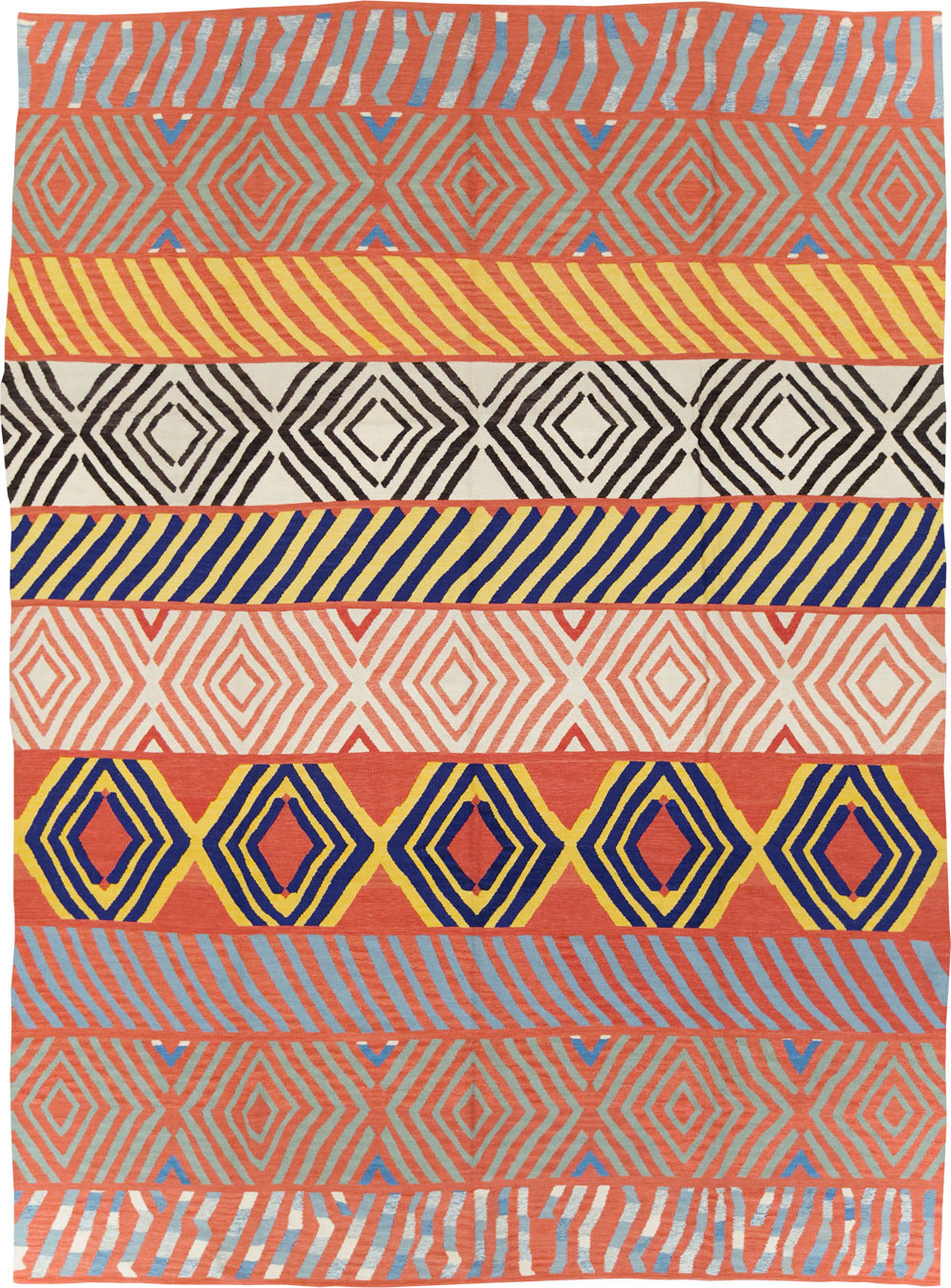 Contemporary Handmade Turkish Flatweave Kilim, No.29815 - Galerie Shabab