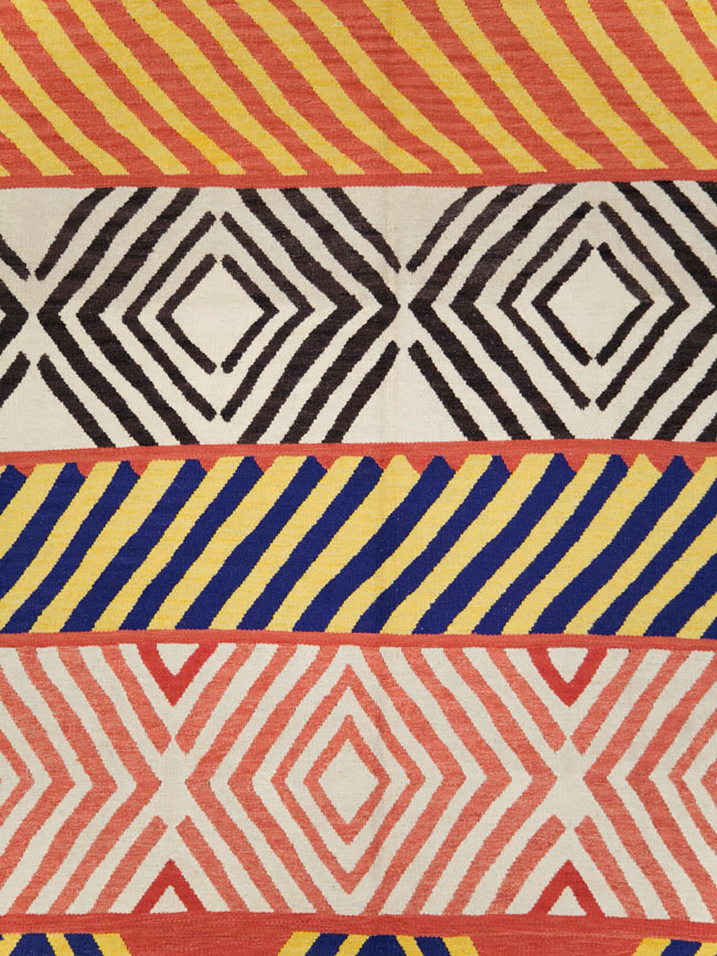 Contemporary Handmade Turkish Flatweave Kilim, No.29815 - Galerie Shabab