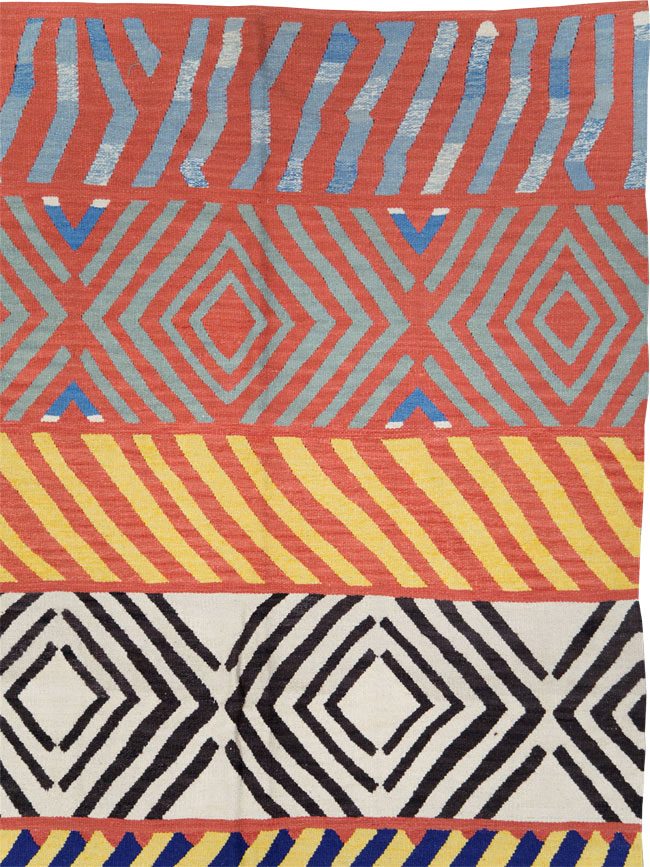 Contemporary Handmade Turkish Flatweave Kilim, No.29815 - Galerie Shabab