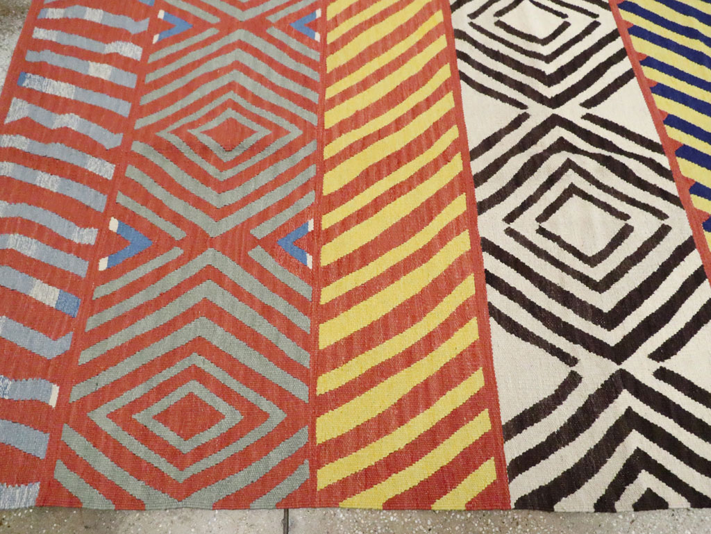 Contemporary Handmade Turkish Flatweave Kilim, No.29815 - Galerie Shabab