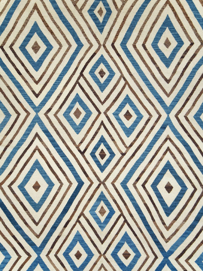 Contemporary Turkish Room Size Flatweave, No.29817 - Galerie Shabab
