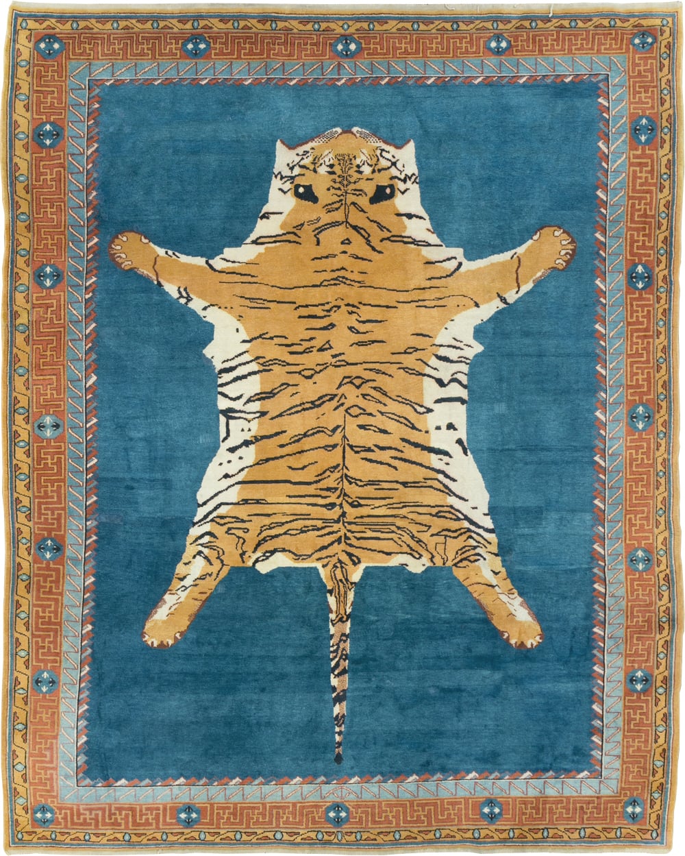 Antique Indian Pictorial Agra Carpet, No.29818 - Galerie Shabab