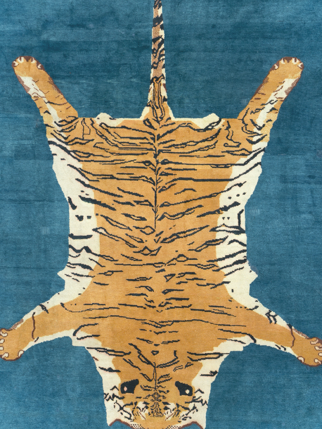 Antique Indian Pictorial Agra Carpet, No.29818 - Galerie Shabab