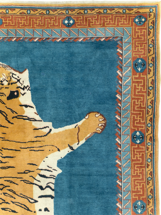 Antique Indian Pictorial Agra Carpet, No.29818 - Galerie Shabab