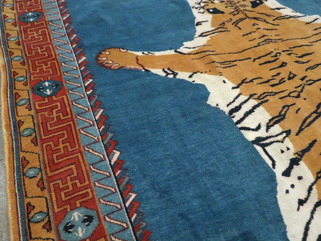 Antique Indian Pictorial Agra Carpet, No.29818 - Galerie Shabab