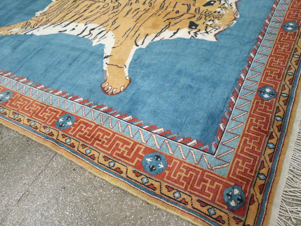 Antique Indian Pictorial Agra Carpet, No.29818 - Galerie Shabab
