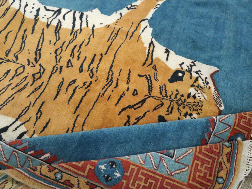 Antique Indian Pictorial Agra Carpet, No.29818 - Galerie Shabab