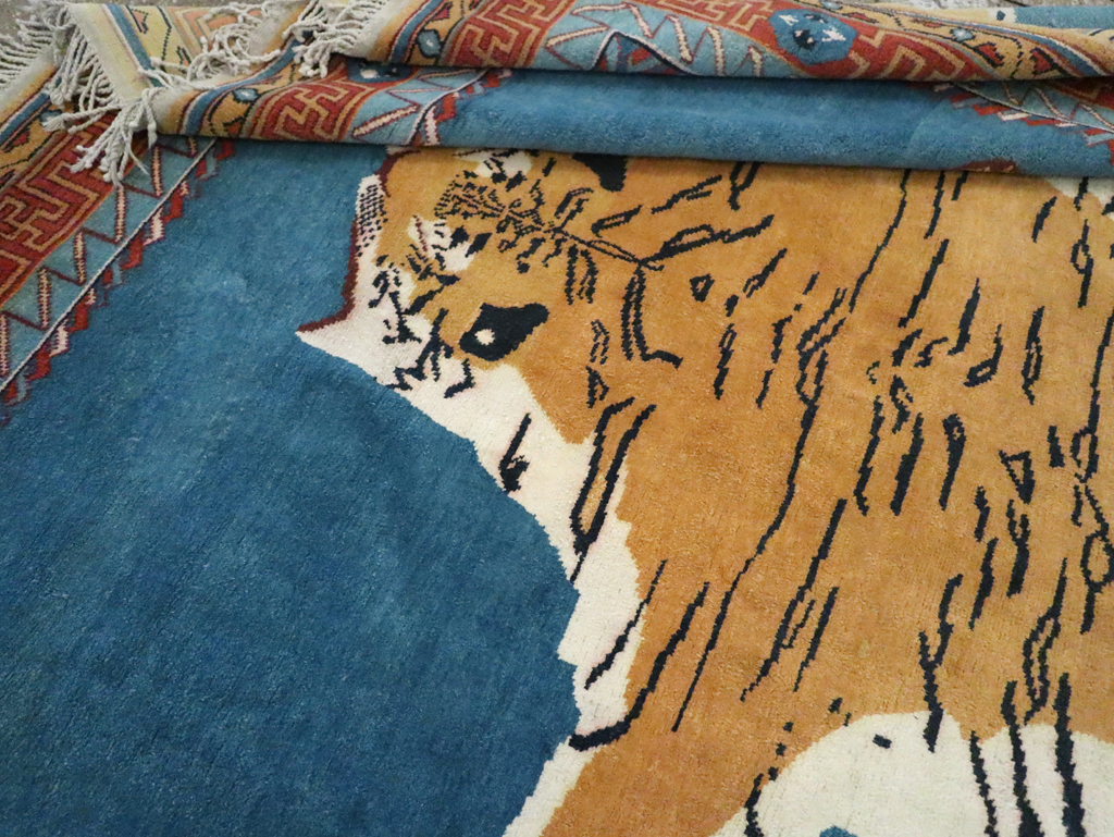 Antique Indian Pictorial Agra Carpet, No.29818 - Galerie Shabab