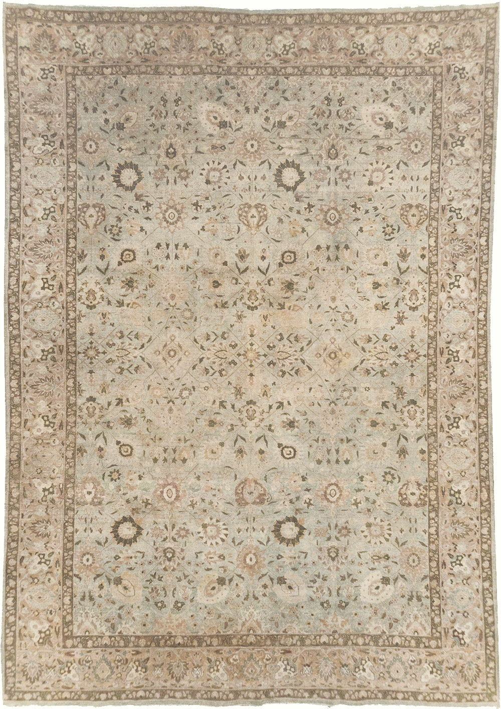 Antique Persian Tabriz Room Size Carpet, No.29819 - Galerie Shabab