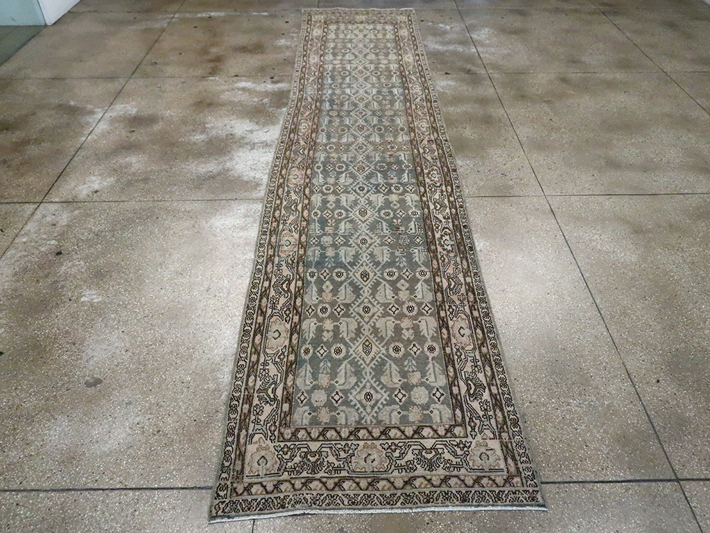 Vintage Persian Malayer Long Runner, No.29822 - Galerie Shabab