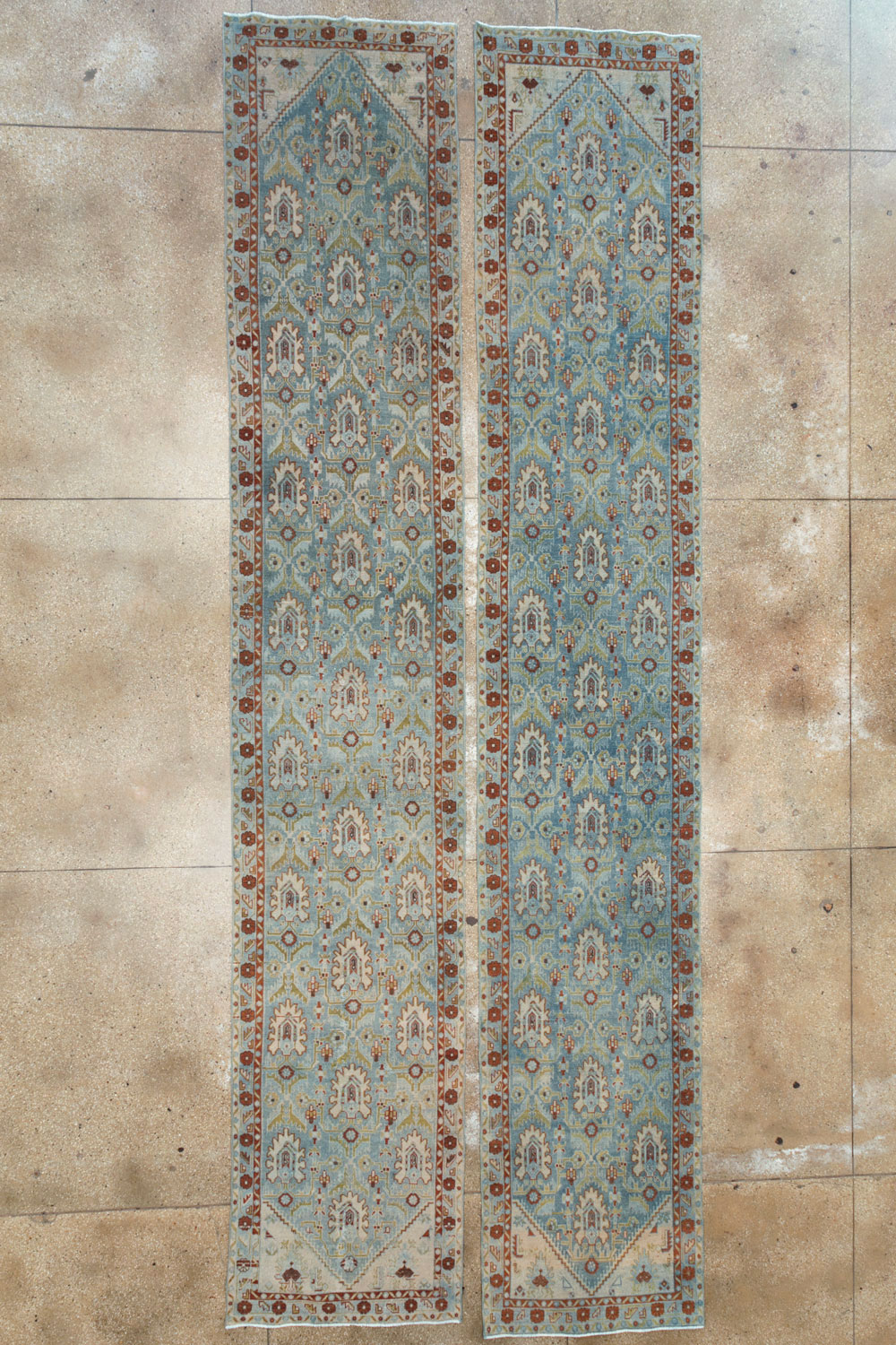 Vintage Persian Malayer Long Runner (Pair: 1 of 2), No.29824 - Galerie Shabab