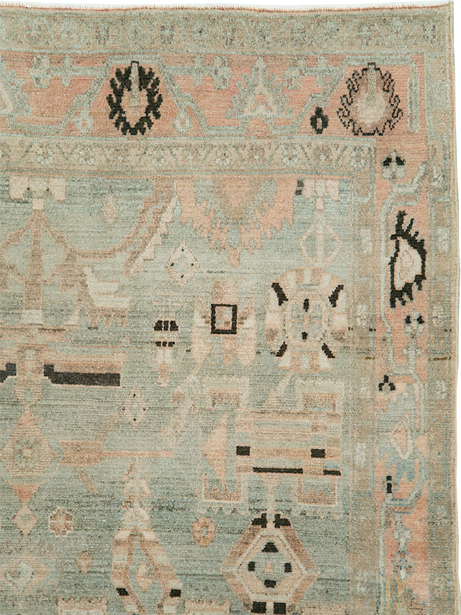 Vintage Persian Malayer Accent Rug, No.29826 - Galerie Shabab