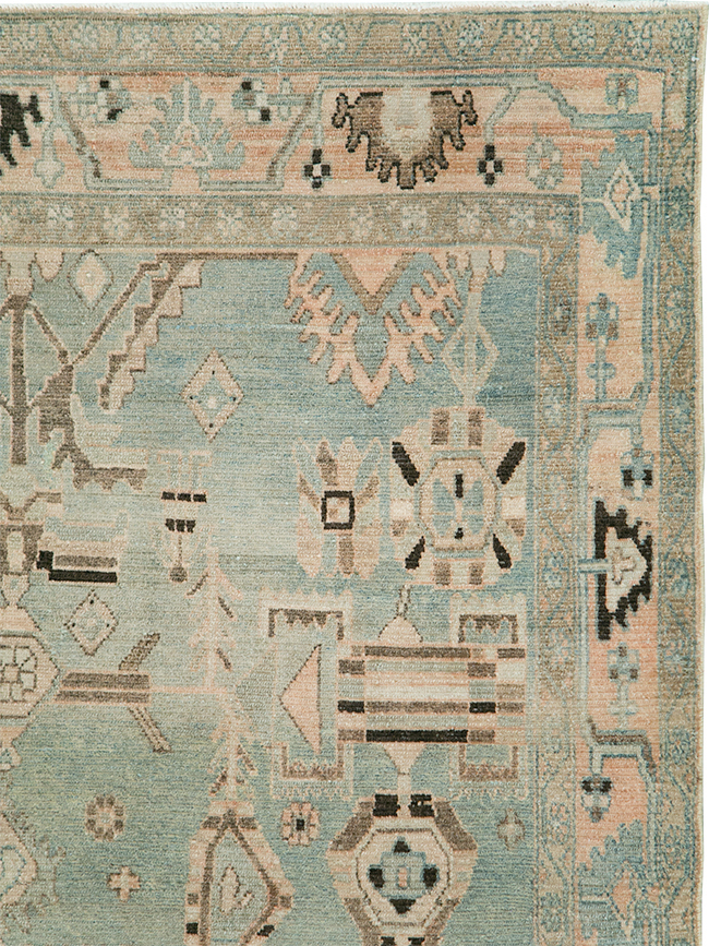 Vintage Persian Malayer Accent Rug, No.29826 - Galerie Shabab