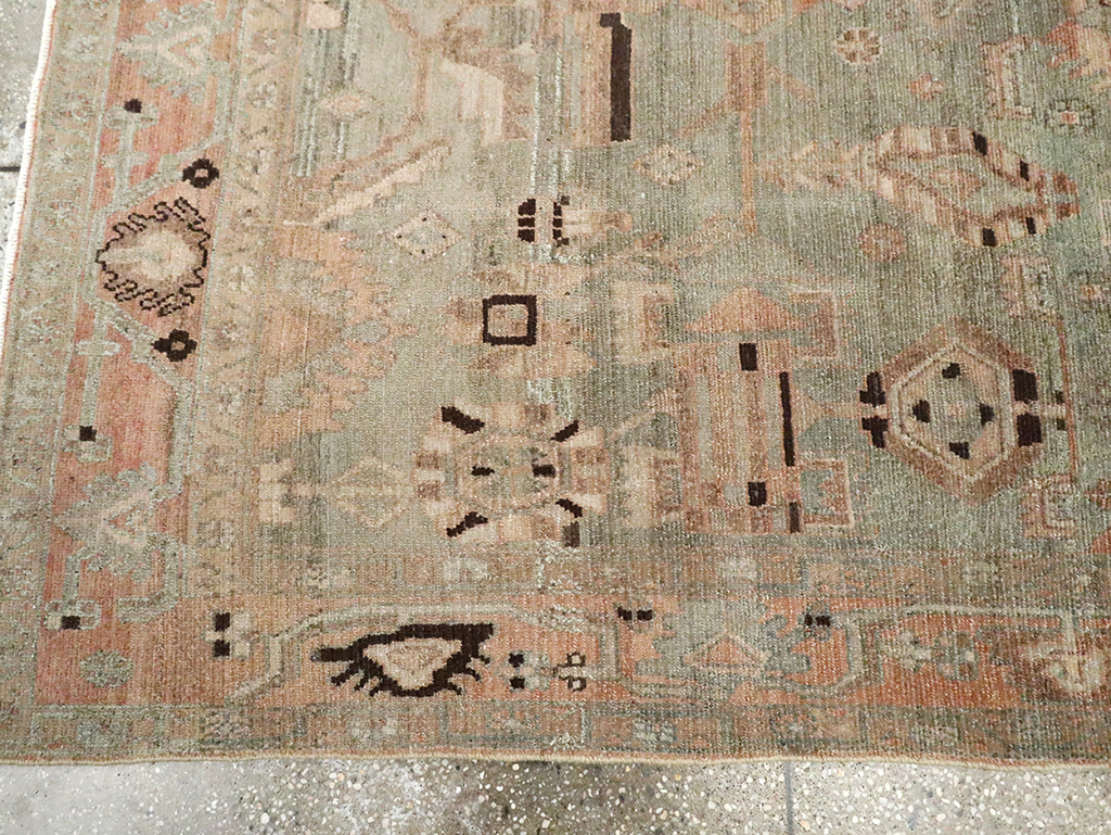 Vintage Persian Malayer Accent Rug, No.29826 - Galerie Shabab