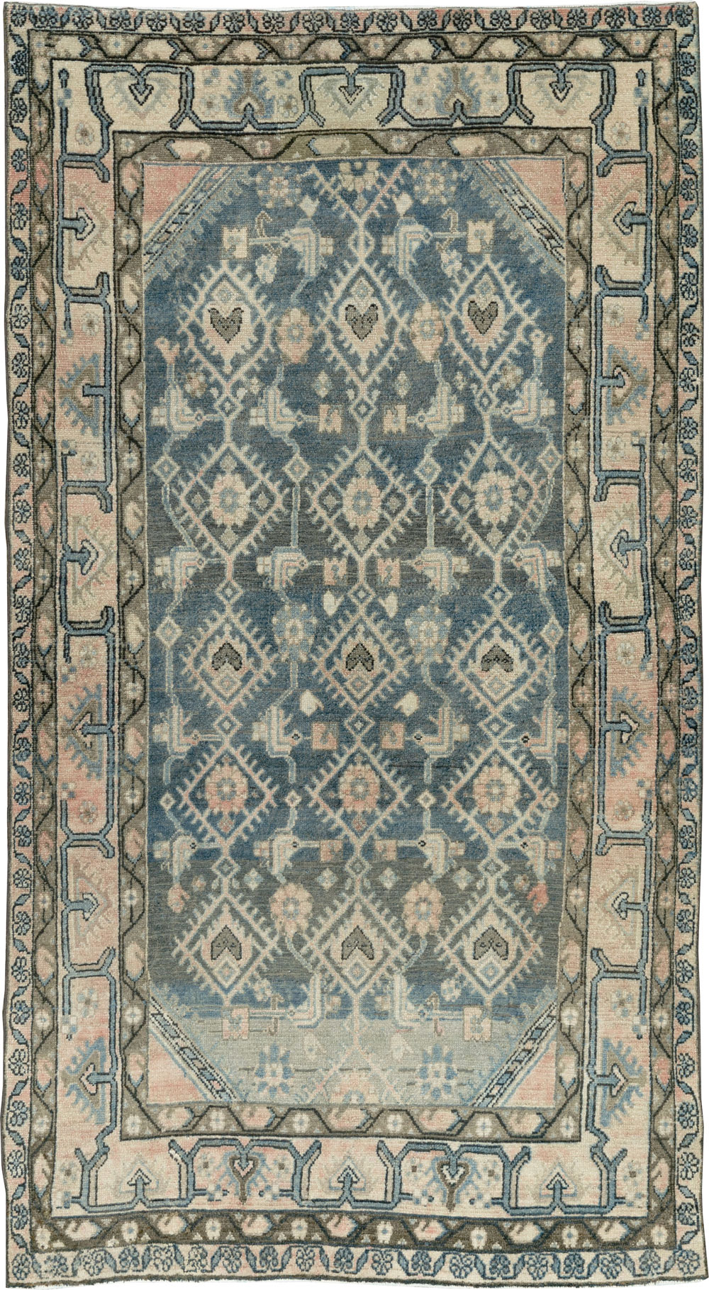 Vintage Persian Malayer Accent Rug, No.29827 - Galerie Shabab
