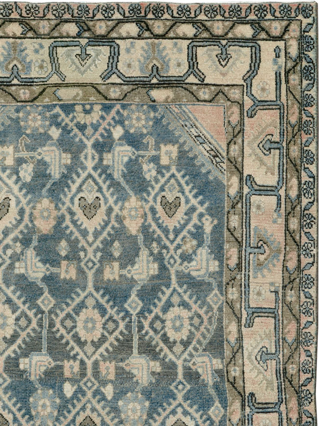 Vintage Persian Malayer Accent Rug, No.29827 - Galerie Shabab