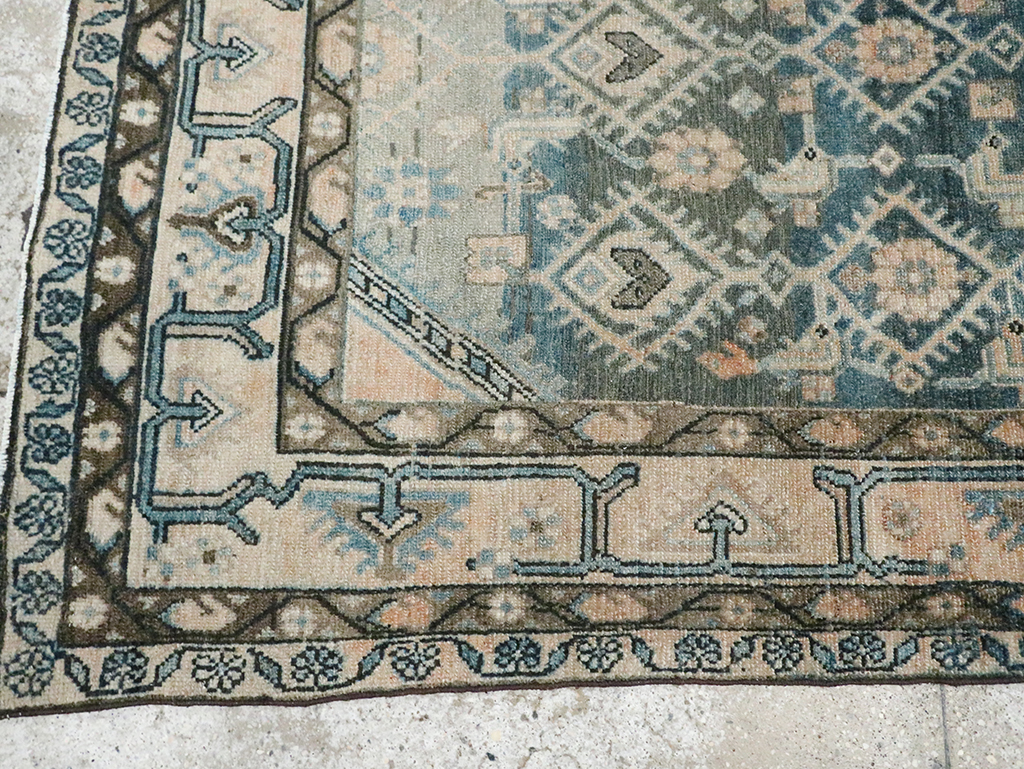 Vintage Persian Malayer Accent Rug, No.29827 - Galerie Shabab