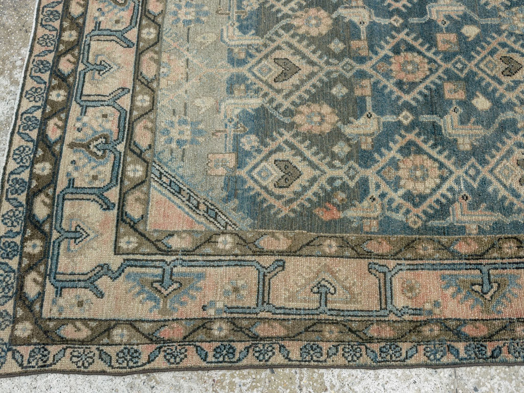 Vintage Persian Malayer Accent Rug, No.29827 - Galerie Shabab
