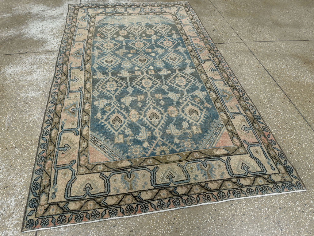 Vintage Persian Malayer Accent Rug, No.29827 - Galerie Shabab