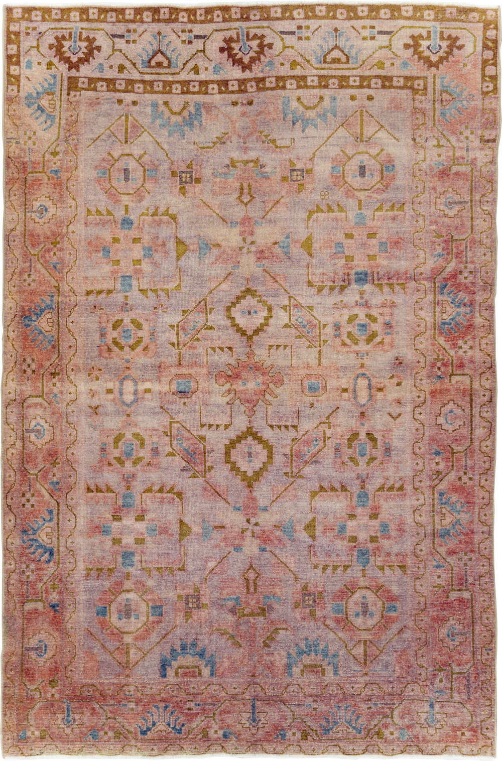 Vintage Persian Malayer Accent Rug, No.29843 - Galerie Shabab