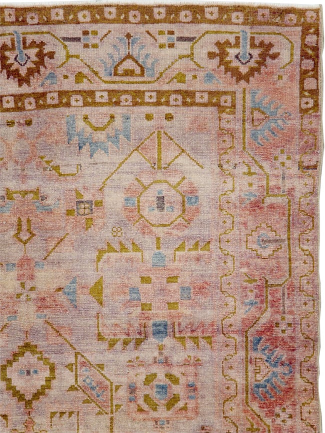 Vintage Persian Malayer Accent Rug, No.29843 - Galerie Shabab