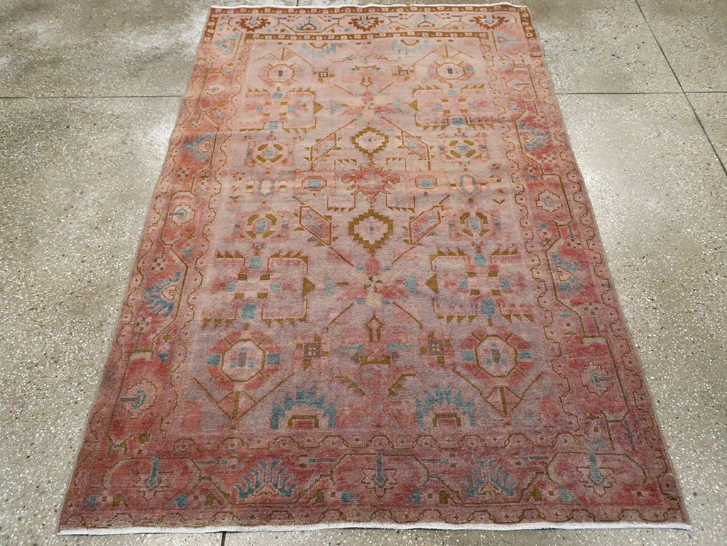 Vintage Persian Malayer Accent Rug, No.29843 - Galerie Shabab
