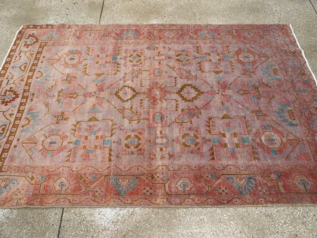 Vintage Persian Malayer Accent Rug, No.29843 - Galerie Shabab