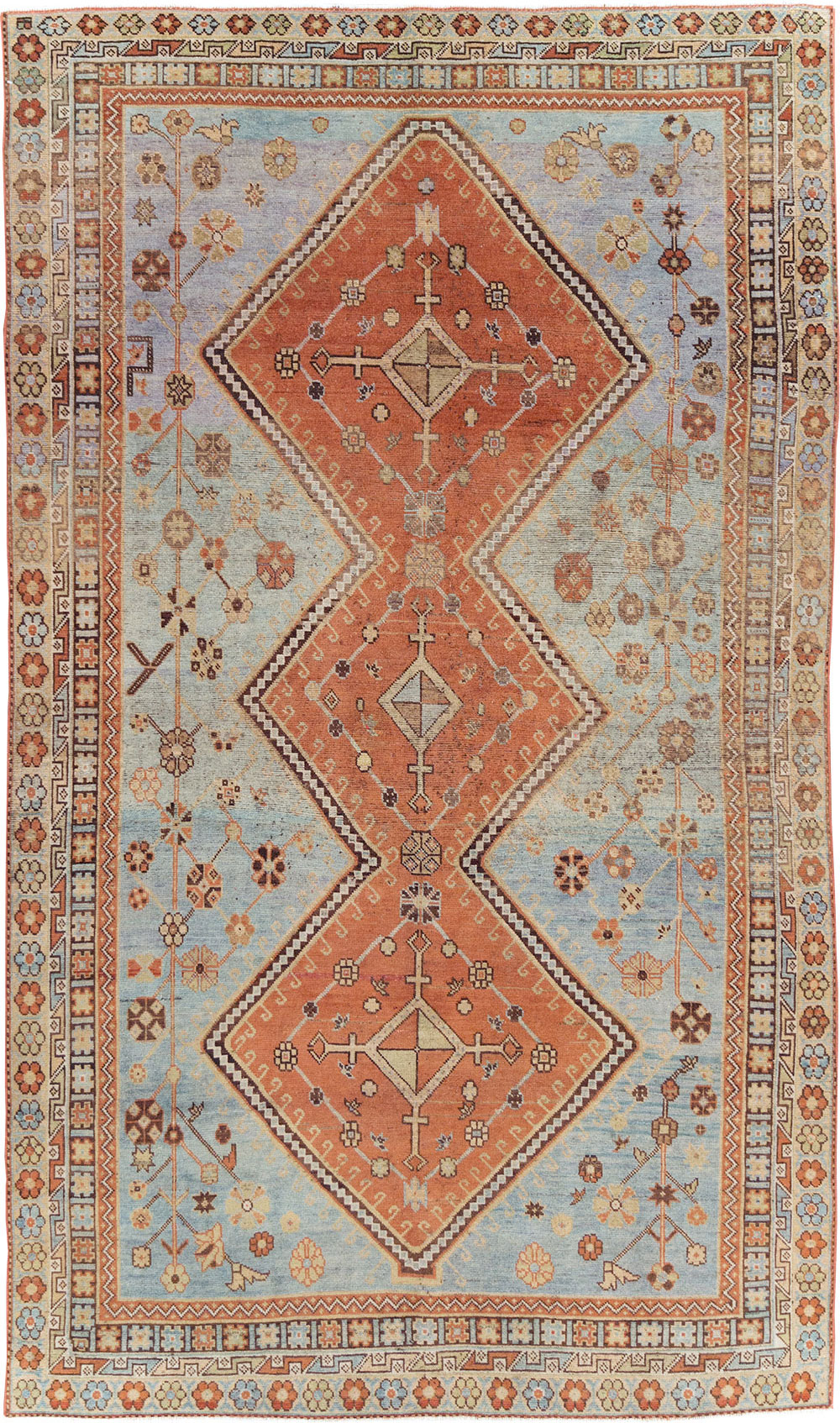 Vintage Persian Shiraz Rug, No.29847 - Galerie Shabab