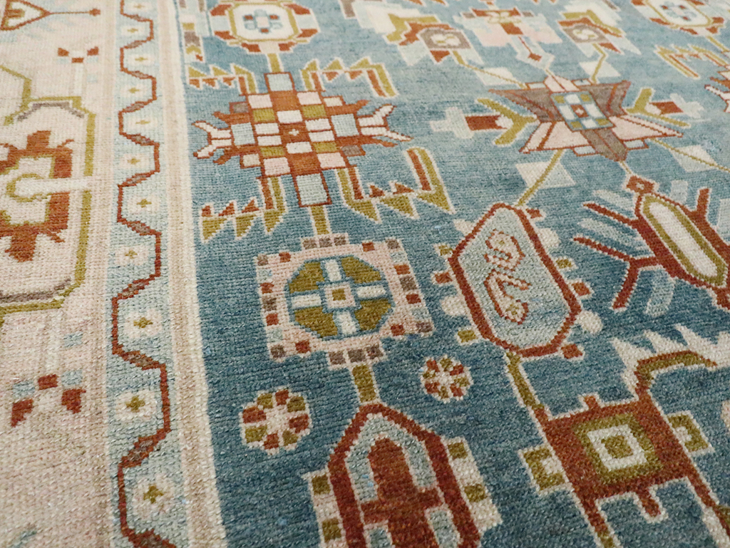 Vintage Persian Malayer Accent Rug, No.29849 - Galerie Shabab