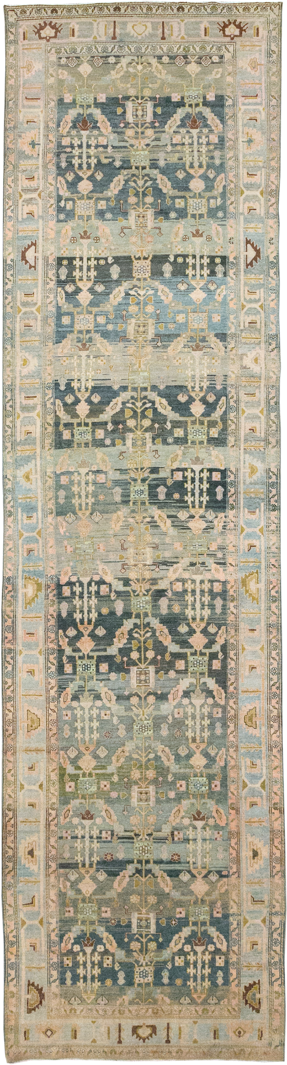 Antique Persian Malayer Wide Gallery Runner, No.29850 - Galerie Shabab
