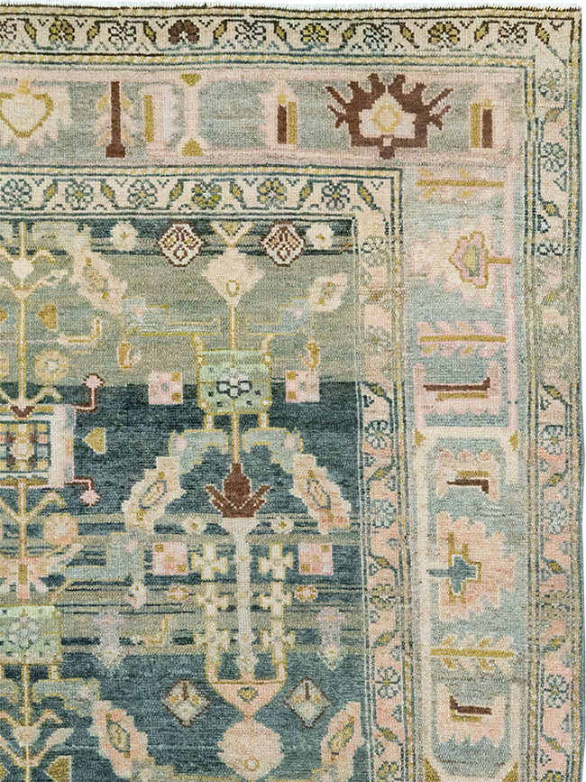 Antique Persian Malayer Wide Gallery Runner, No.29850 - Galerie Shabab