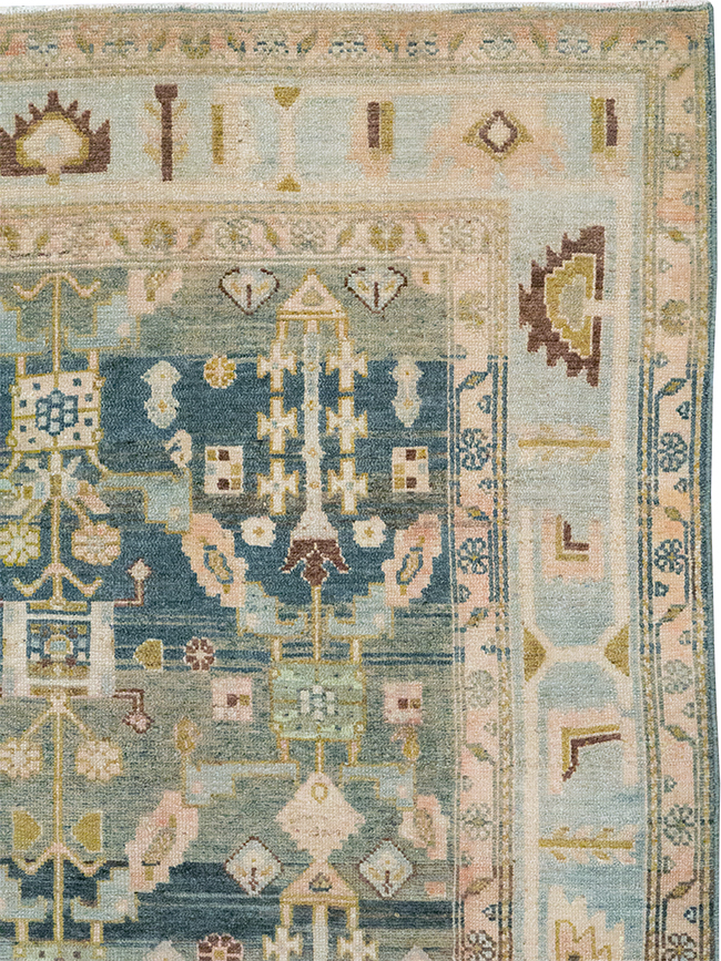 Antique Persian Malayer Wide Gallery Runner, No.29850 - Galerie Shabab