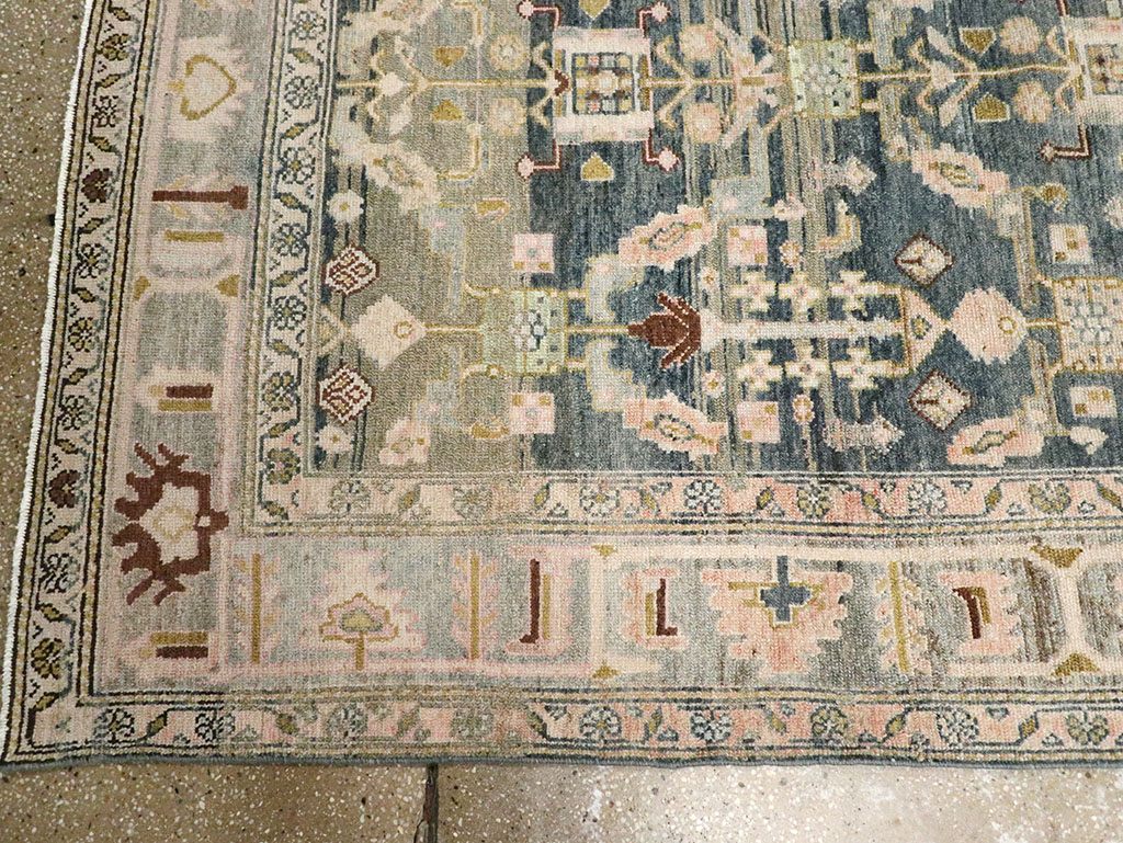 Antique Persian Malayer Wide Gallery Runner, No.29850 - Galerie Shabab