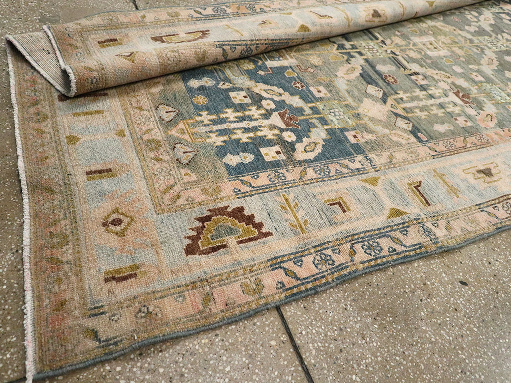 Antique Persian Malayer Wide Gallery Runner, No.29850 - Galerie Shabab