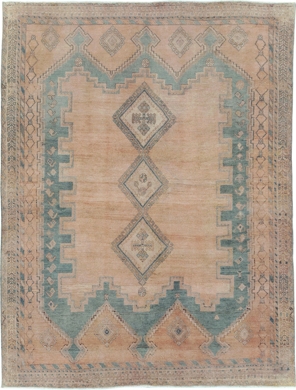 Vintage Persian Shiraz Accent Rug, No.29858 - Galerie Shabab